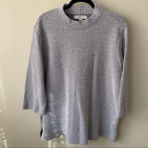 Loft Plus Waffle Knit Turtleneck